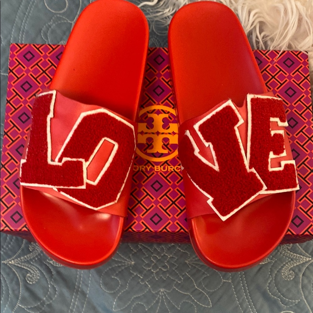 Tory Burch Red Love Sandals